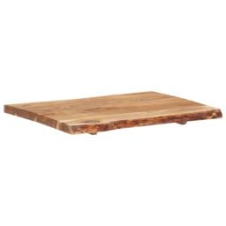 Berkfield Home Table Top Solid Acacia Wood 80x(50-60)x3.8 cm in Brown - thumbnail 7