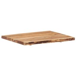 Berkfield Home Table Top Solid Acacia Wood 80x(50-60)x3.8 cm in Brown - thumbnail 5