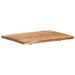 Berkfield Home Table Top Solid Acacia Wood 80x(50-60)x3.8 cm in Brown - thumbnail 8