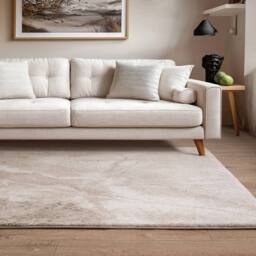 The Rug Shop UK Beige Abstract Modern Machine Woven Easy to Clean Stain-Resistant Rug - Size: 200 cm x 290 cm - thumbnail 1