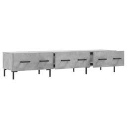 Berkfield Home TV Cabinet Concrete Grey 150x36x30 cm Engineered Wood - Size: 150 x 36 x 30 cm - thumbnail 6