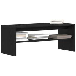 Berkfield Home TV Cabinet Black Oak 100x40x40 cm Engineered Wood - Size: 100 x 40 x 40 cm - thumbnail 4