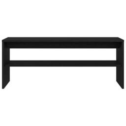 Berkfield Home TV Cabinet Black Oak 100x40x40 cm Engineered Wood - Size: 100 x 40 x 40 cm - thumbnail 5