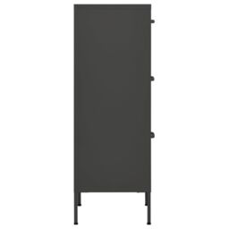 Berkfield Home Storage Cabinet Anthracite 42.5x35x101.5 cm Steel in Black - thumbnail 4