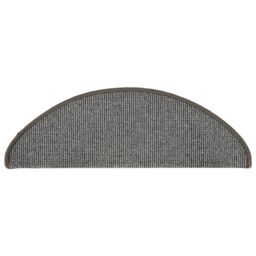 Berkfield Home Carpet Stair Treads 15 pcs Grey 65x21x4 cm - Size: Medium - thumbnail 5
