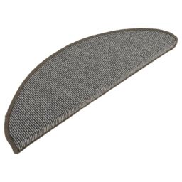 Berkfield Home Carpet Stair Treads 15 pcs Grey 65x21x4 cm - Size: Medium - thumbnail 3