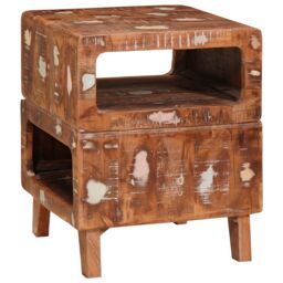 Berkfield Home End Tables Multicolour 40 x 40 x 49 cm Solid reclaimed wood - thumbnail 2