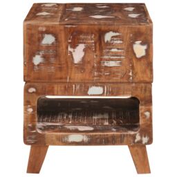 Berkfield Home End Tables Multicolour 40 x 40 x 49 cm Solid reclaimed wood - thumbnail 4