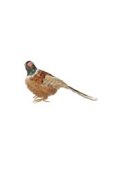 KDMD Small Pheasant H13cm Brown Christmas Ornament - thumbnail 1
