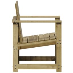 Berkfield Home 3 Piece Garden Lounge Set Impregnated Wood Pine in Brown - thumbnail 5