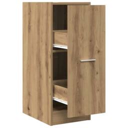 Berkfield Home Apothecary Cabinet Artisian Oak 30x41x77.5 cm Engineered Wood in Brown - thumbnail 1