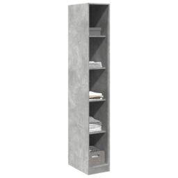 Berkfield Home Wardrobe Concrete Grey 30x50x200 cm Engineered Wood - Size: 30 x 50 x 200 cm - thumbnail 3
