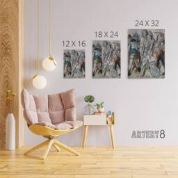 "Artery8 Jesus Christ & the Sinner Max Beckmann Canvas Wall Art in Grey - Size: W18"" x H24""" - thumbnail 4