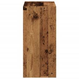 Berkfield Home Decorative Bookcase Old Wood 68.5x32x68.5 cm Engineered Wood in Brown - thumbnail 5