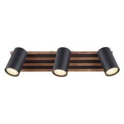 Netlighting Kayden Ceiling Spotlight Bar Matt Black 3x GU10 - thumbnail 3