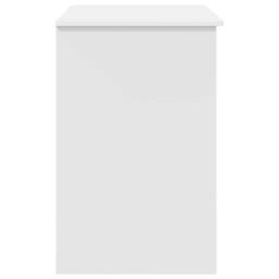 Berkfield Home Desk with Storage White 90x49.5x75 cm Engineered wood - thumbnail 7