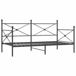 Berkfield Home Day Bed without Mattress Black 100x190 cm Steel