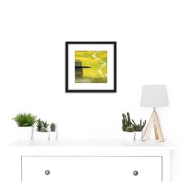 Artery8 Bertrams Space Probe Venera Planet Venus Concept 8X8 Inch Square Wooden Framed Wall Art Print Picture with Mount in Black - thumbnail 2