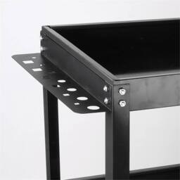 Nordara 3 Tier Tool Storage Heavy Duty Garage Trolley in Black - Size: 10000mm x 520mm - thumbnail 4