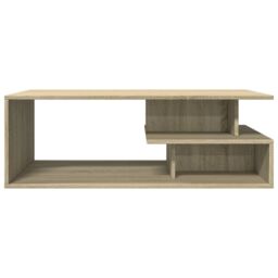 Berkfield Home Coffee Table Sonoma Oak 102x55x35 cm Engineered Wood in Brown - Size: 102 x 55 x 35 cm - thumbnail 4