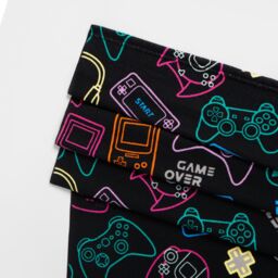 OHS Gaming Kids Towel Bath Quick Dry Summer Travel Microfibre Absorbent Swim Holiday in Black - thumbnail 5