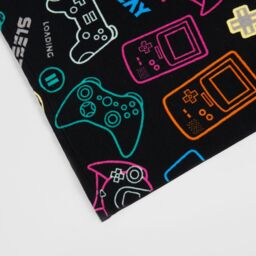 OHS Gaming Kids Towel Bath Quick Dry Summer Travel Microfibre Absorbent Swim Holiday in Black - thumbnail 6