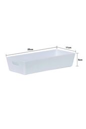 Wham Plastic Studio Basket 2.01 Rectangular in White - thumbnail 4