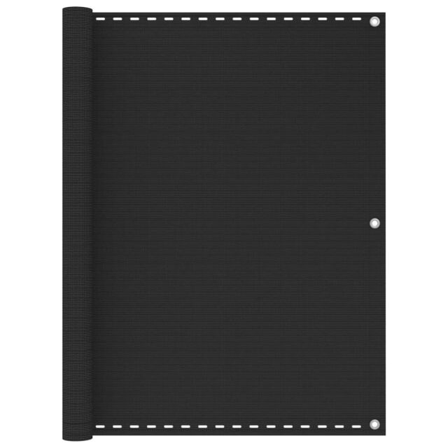 Berkfield Home Balcony Screen Anthracite 120x600 cm HDPE in Black - image 1