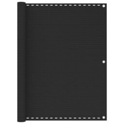 Berkfield Home Balcony Screen Anthracite 120x600 cm HDPE in Black - thumbnail 1
