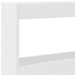 Berkfield Home Headboard Cabinet with LED White 200x17x102 cm - Size: 200 x 17 x 102 cm - thumbnail 7