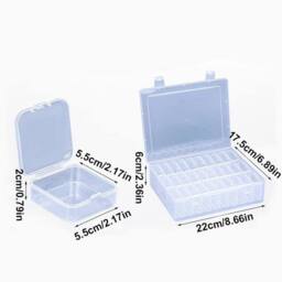 EONLION 30Pcs Bead Organizer BoxClear Storage Containers in Clear - Size: 500mm - thumbnail 2