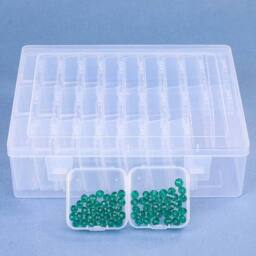 EONLION 30Pcs Bead Organizer BoxClear Storage Containers in Clear - Size: 500mm