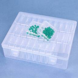 EONLION 30Pcs Bead Organizer BoxClear Storage Containers in Clear - Size: 500mm - thumbnail 5
