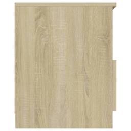 Berkfield Home Durable Bed Cabinets 2 pcs Sonoma Oak 40x40x50 cm Engineered Wood in Natural - Size: 40 x 40 x 50 cm - thumbnail 5