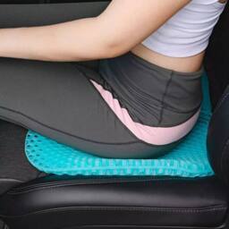 FLAVORA Large Gel Seat Cushion For Lower Back Pain Pressure Relief in Blue - Size: 100 cm x 190 cm - thumbnail 6