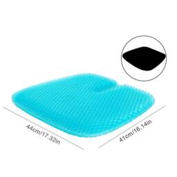 FLAVORA Large Gel Seat Cushion For Lower Back Pain Pressure Relief in Blue - Size: 100 cm x 190 cm - thumbnail 2