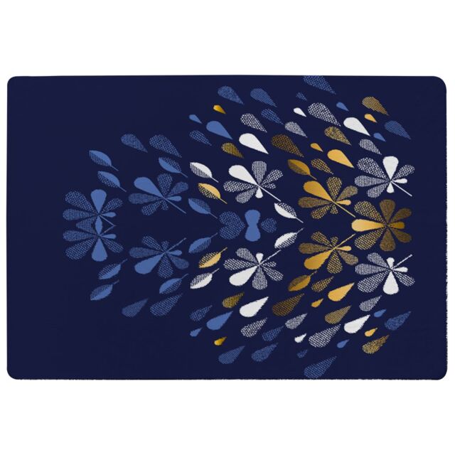 Benjamin Tate Design Autumn Print Designer Rug in Natural - Size: Large - image 1