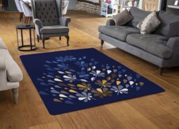 Benjamin Tate Design Autumn Print Designer Rug in Natural - Size: Large - thumbnail 2