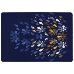 Benjamin Tate Design Autumn Print Designer Rug in Natural - Size: Large - thumbnail 1
