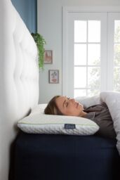 Snuggledown Single Bliss Bamboo Touch Memory Foam Back Sleeper Pillow in White - thumbnail 3
