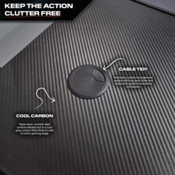 X Rocker Panther XL 155cm Corner Desk, Reversible Left or Right L Shape Desk in Grey - thumbnail 4