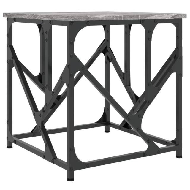 Berkfield Home Coffee Table Grey Sonoma 45x45x47.5 cm Engineered Wood - image 1