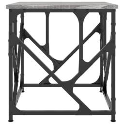 Berkfield Home Coffee Table Grey Sonoma 45x45x47.5 cm Engineered Wood - thumbnail 4