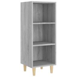 Berkfield Home Sideboard Grey Sonoma 34.5x32.5x90 cm Engineered Wood - thumbnail 3