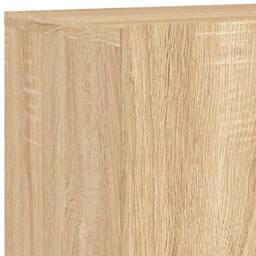 Berkfield Home 5 Piece TV Wall Units Sonoma Oak Engineered Wood in Light Brown - thumbnail 9