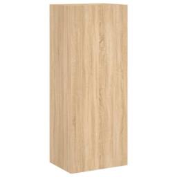 Berkfield Home 5 Piece TV Wall Units Sonoma Oak Engineered Wood in Light Brown - thumbnail 8