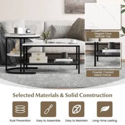 VOGREX White 100cm Extra Long Behind Sofa Entry Console Table - thumbnail 5