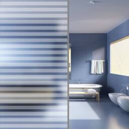 Berkfield Home Soft Window Films Frosted Stripes Design PVC in White - thumbnail 6