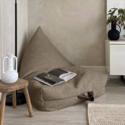 rucomfy Beanbags rucomfy Indoor Large Bean Bag Lounger - Snug Humbug for Adults in Beige - thumbnail 1