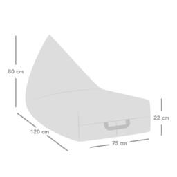 rucomfy Beanbags rucomfy Indoor Large Bean Bag Lounger - Snug Humbug for Adults in Beige - thumbnail 4